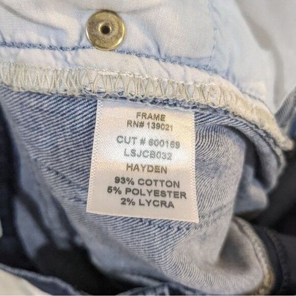 Frame Denim | Le Skinny Colorblock Denim Jeans in Hayden - Picture 8 of 8